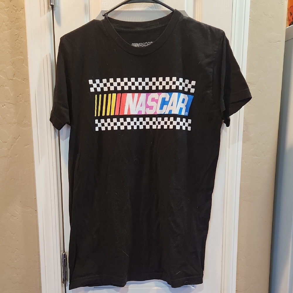 NASCAR Black Tee with Vibrant Logo